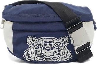 Kenzo Marsupio con logo ricamato - Blu