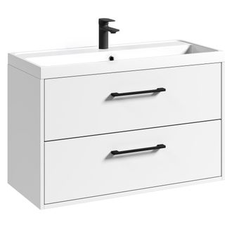 Badplaats Badplaats Mueble De Ba&ntilde;o Florence 01 80 X 40 Cm - Blanco Brillo