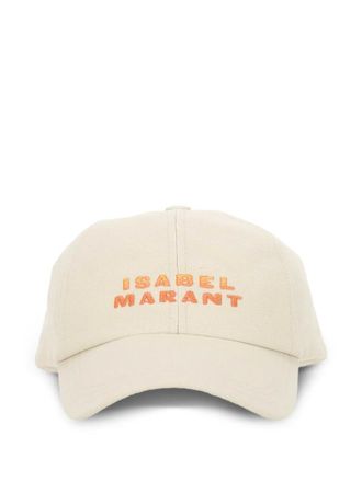 Isabel Marant logo-embroidered cap - women - Polyester/Cotton - 59 - Neutrals