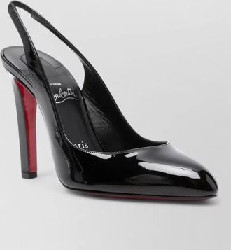 Christian Louboutin patent leather slingback pumps
