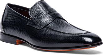 Santoni Gannon Penny Loafer in Black at Nordstrom Rack, Size 10.5