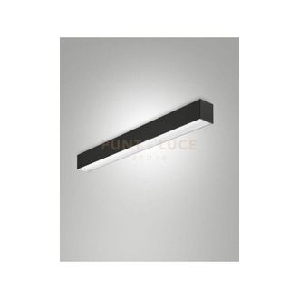 Fabas Luce Turner plafoniera nera a led 29W 4000K 3570LM prismatic IP40 100CM dimmerabile dali