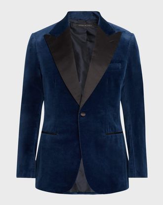 Brioni Men & apos;s Virgilio Velvet Peak-Lapel Sport Coat