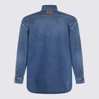 Moschino Womens Shirts Blue _co