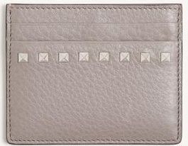 Valentino Garavani Valentino Garavani Rockstud Cardholder in Grainy Calfskin