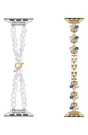 Posh Tech 2-Pack June & Eloise Assorted Apple Watch Watchbands at Nordstrom Rack