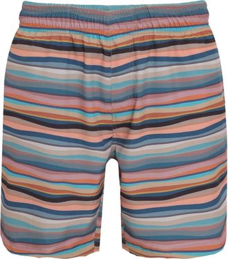 Amir Slama Costume da bagno a righe - Blu