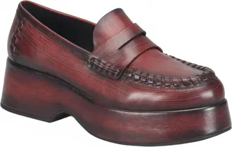 Kork-ease Womens Pixie Loafers In Dark Red Brick