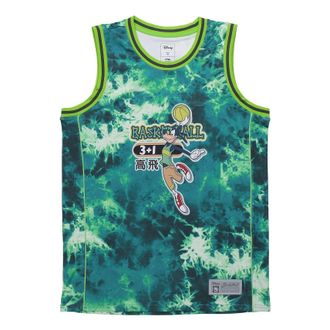 Li-Ning x Disney Graphic Basketball Competition Jersey Green AAYQ105-4