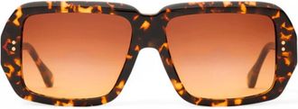 CLARIS VIROT Sumatra Ecaille Classique Zonnebril - Dames - Zonnebrillen - Bruin - ONE Size - Accessoires