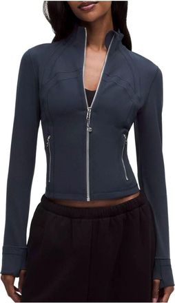 lululemon (WMNS) LULULEMON Define Cropped Jacket Nulu Navy Silver LW4CD5S-900634252
