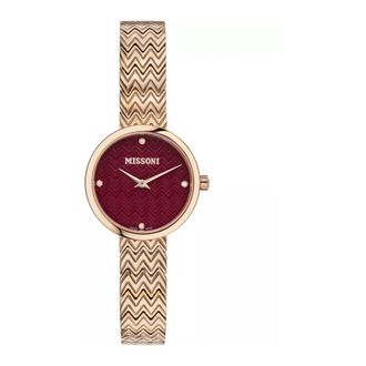 Missoni Zigzag Rose Gold Bracelet Watch - Dames - Horloges - Geel - ONE Size - Accessoires