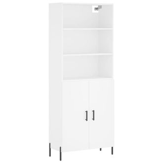Berkfield Home Highboard White 69.5x34x180 cm Engineered Wood