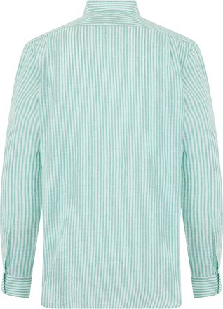 Polo Ralph Lauren Mens Shirt Linen Green