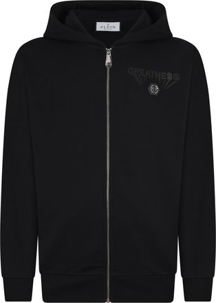 Philipp Plein Fleece Zip Hoodie Greatness