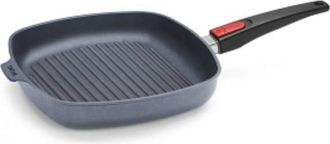 Woll Po&ecirc;le carr&eacute; 28 cm en fonte aluminium gris