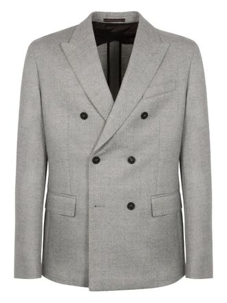 Slowear double-breasted blazer - men - Fabric - 50 - Grey