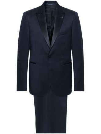 Tagliatore single-breasted virgin-wool suit - men - Virgin Wool - 48 - Blue