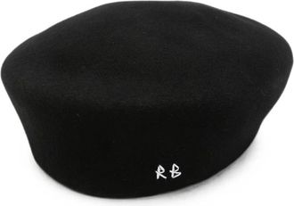 Ruslan Baginskiy Faux-Fur Pillbox Hoed - unisex - Hoeden - Zwart - S - Katoen - Accessoires