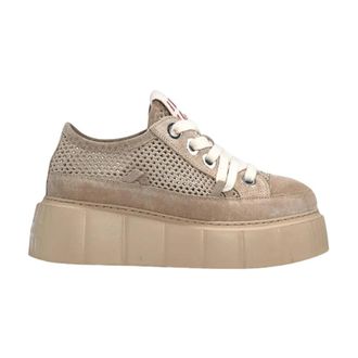 INUIKII Matilda Net Sneaker - Dames - Sneakers - Bruin - 41 EU - Leer - Schoenen