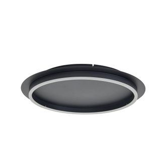 Lindby Lindby L&aacute;mpara De Techo Led kunis En Negro Pl&aacute;stico