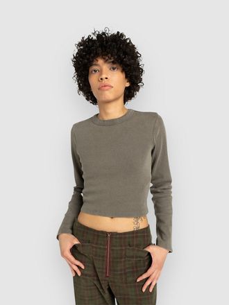 Element Icon Crop Maglietta a manica lunga verde