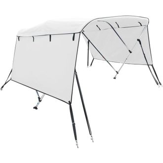 vidaXL Toldo Bimini 4 Arcos Con Paredes Laterales 243x(170-182)x137 Cm Vidaxl