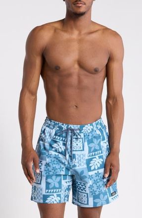 Quiksilver Mix Volley 17 Swim Trunks in Skyway at Nordstrom, Size Xx-Large