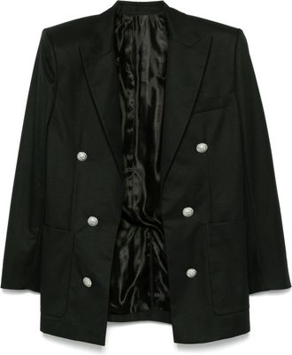 Balmain Cotton Blazer - Mens - Viscose/Cotton