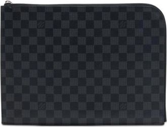 Louis Vuitton Pre-owned Damier Pochette - Dames - Vintage Clutch - Zwart - ONE Size - Vintage