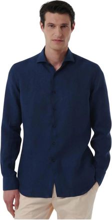 Xacus Donkerblauw Overhemd Lange Mouw - Heren - Casual Overhemden - Blauw - 3XL - Overhemden
