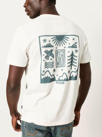 Fat Face FatFace White Into The Wild Graphic Tshirt