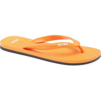 BOSS Tracy Thong Sandal in Orange at Nordstrom Rack, Size 10/11