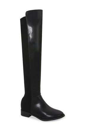 Berness Astrid Over the Knee Boot in Astrid-Black Leather at Nordstrom Rack, Size 8.5