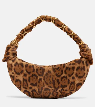 Saint Laurent Amalia Mini calf hair top-handle bag