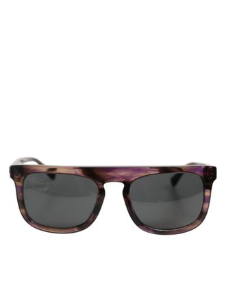 Dolce & Gabbana DG4390F Havana Volledige Rand Acetaat Ronde Glazen Zonnebril