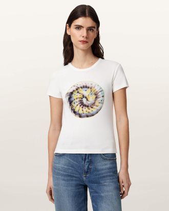 AllSaints Cotton Spun Out Slim Fit Stevie T-Shirt, Size: XS