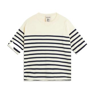Semicouture Ombeline Knit Top - female - Semicouture - T-Shirts - Beige - S - Tops