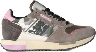 Napapijri Schoenen, Dames, Grijs, 37 EU, Suède, Grijze Suède Outdoor Hardloopschoen