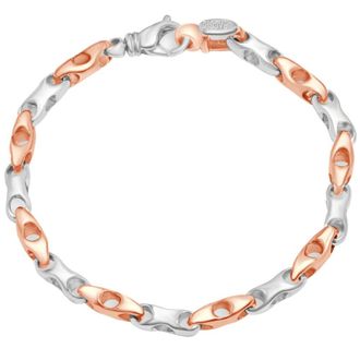 Pompeii3 Mens Link 14k Gold (29gram) or Platinum (46gram) 5.5mm Bracelet 8.5