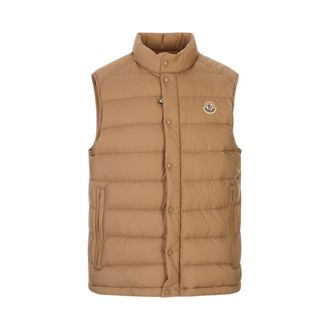 Moncler Vests, male, Brown, Size: L Barthe Gilet