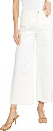 Entro Womens High Waist Wide Leg Pants In White