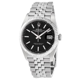 Rolex Pre-owned Rolex Datejust Black Dial Ladies Watch M126234-0015