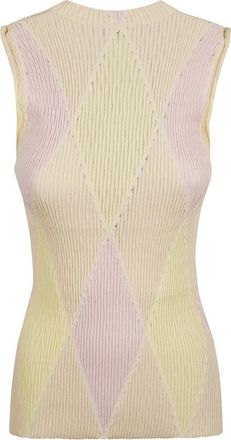 Burberry Rondgebreide trui met ronde hals - Dames - Ronde hals truien - Veelkleurig - XS - Katoen - Truien & Vesten