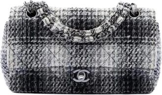 Chanel Pre-owned Vintage Classic Flap Shoulder Bag - Dames - Vintage Schoudertas - Veelkleurig - ONE Size - Tweed - Vintage