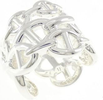 Herm&egrave;s Silver 925 Band Ring (Pre-Owned)