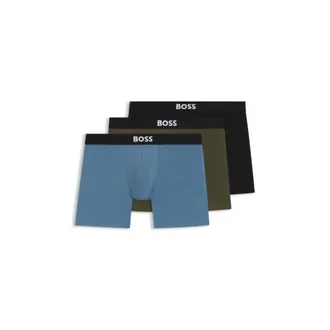 BOSS ONE three-pack stretch-cotton boxer briefs