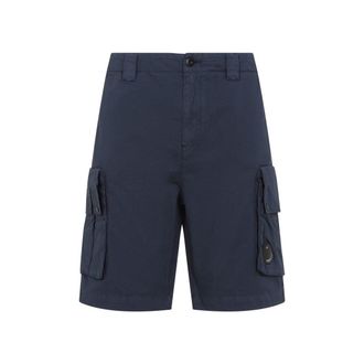 C.P. Company Relaxed Fit Cargo Bermudas In Soft Cotton