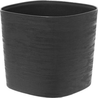 OEM Maceta Con Reserva De Agua - Garden Id Respect - Negro-antracita 20 X 20 Cm - 100% Residuos Dom&eacute;sticos - 100% Reciclable - Superficie Estructurada