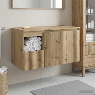 vidaXL Vidaxl Set Di Mobili Per Il Bagno 2 Pz Rovere Artigianale